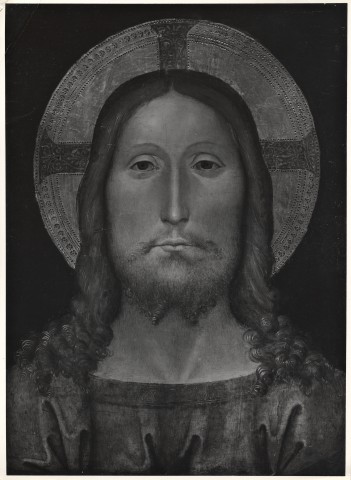 Anonimo — Anonimo romano - sec. XV/ XVI - Cristo Redentore benedicente — insieme